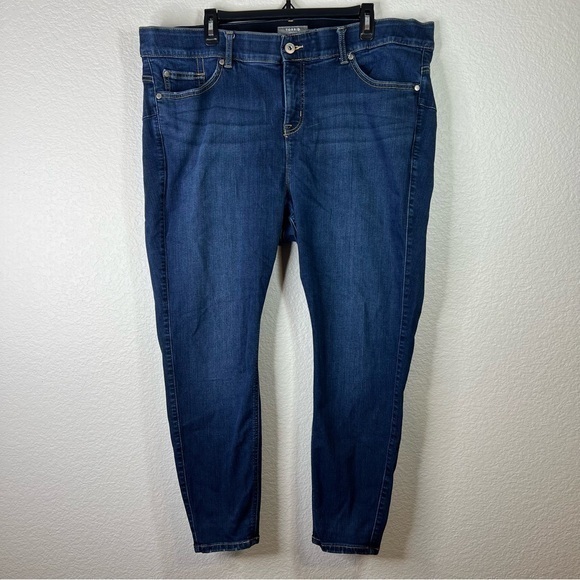 Torrid Women's Bombshell Skinny Denim‎ Jeans Dark Wash Size 22 Short - Picture 1 of 8